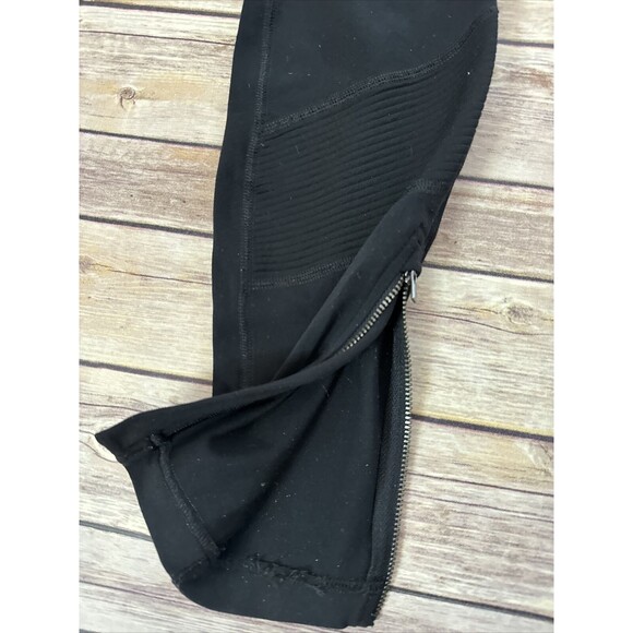 Athleta Delancey Moto Legging Womens Extra Small XS Track Pant Zip Ankle Travel - Picture 3 of 8